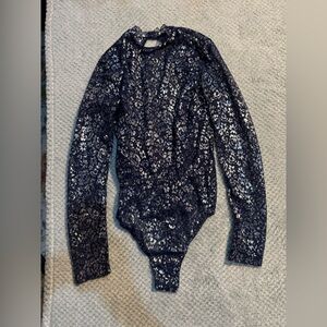 Victoria's Secret Midnight Blue Lace Top